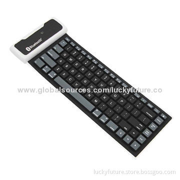 Portable Foldable 85-key Silicone Wireless Bluetooth V3.0 Keyboard for iPad 2/3/4/iPad Mini/iPad Air